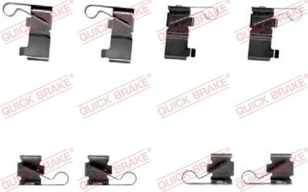 QUICK BRAKE Accessory Kit, disc brake pads Article number: 109-1699 cheaply