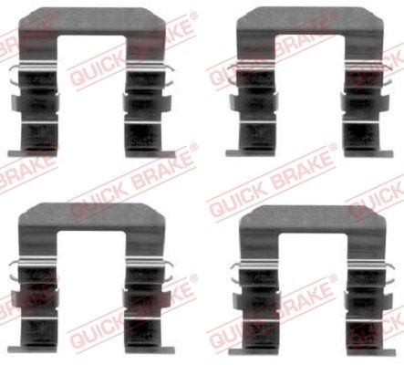 QUICK BRAKE 109-1704 Lisakomplekt, ketaspiduriklotsid ANTARA 2.2 CDTi 4x4 184 HP Diisel 2015