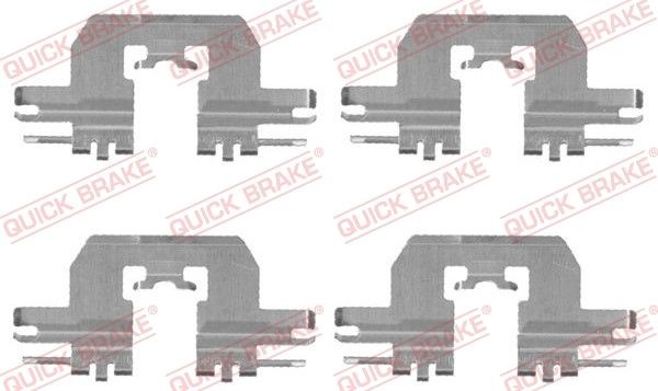 QUICK BRAKE 109-1724 Lisakomplekt, ketaspiduriklotsid MX-5 2.0 (ND6E) 184 HP Bensiin