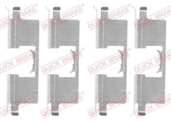 QUICK BRAKE 109-1745 Lisakomplekt, ketaspiduriklotsid 800 2.7 24V 169 HP Bensiin 1999
