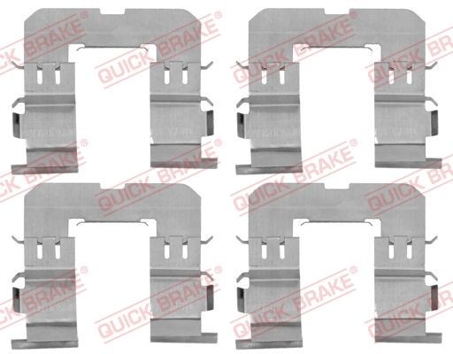 QUICK BRAKE 109-1816 Lisakomplekt, ketaspiduriklotsid MPV 2.0 DI 136 HP Diisel 2006