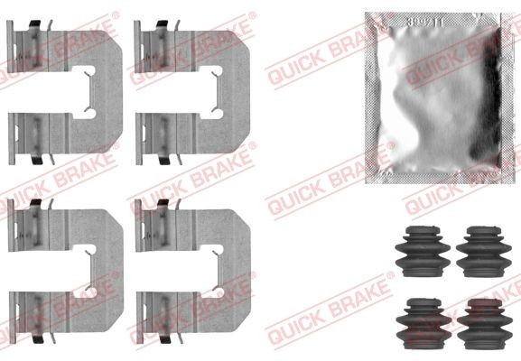 QUICK BRAKE 109-1856 Set accesorii, placute frana SANTA FE 2.2 CRDi 4x4 200 CP motor diesel 2012