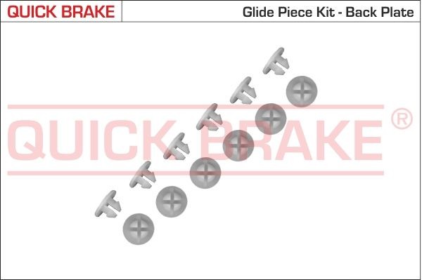 QUICK BRAKE 6859K Lisakomplekt, Piduriklotsid CADDY 60 1.4 60 HP Bensiin 2004