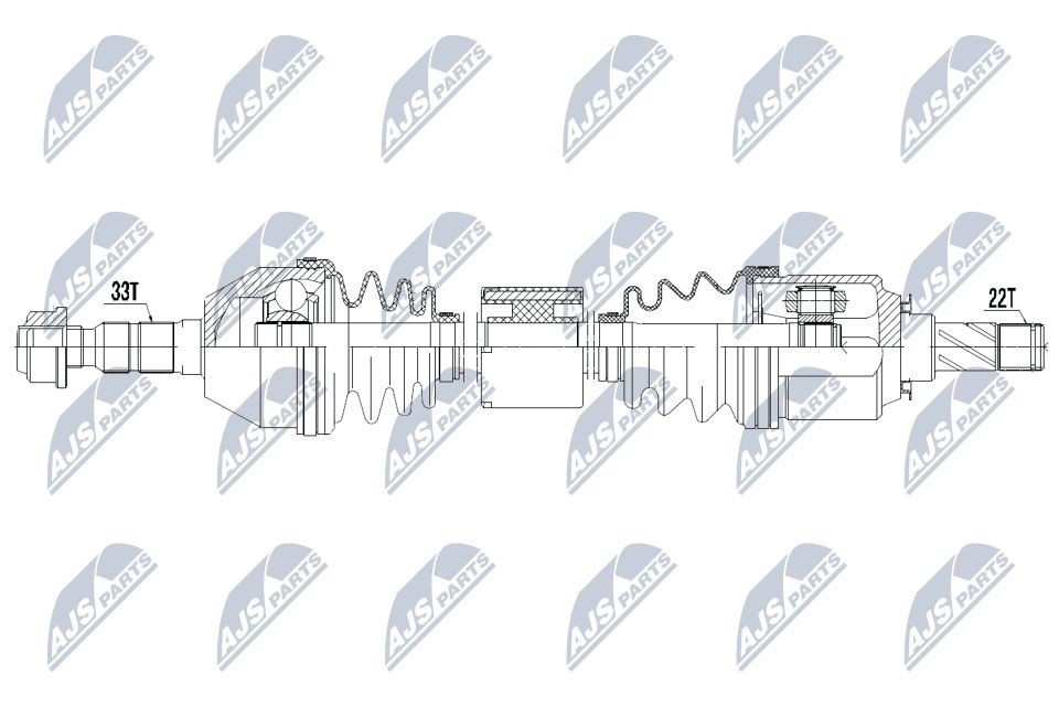 NTY Vetoakseli tuotenumero: NPW-PL-044 edullisesti