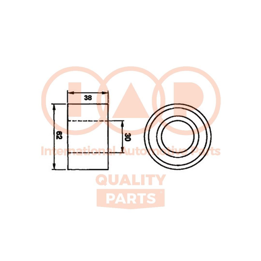 IAP QUALITY PARTS Timing belt tensioner pulley Article number: 127-09010 cheaply