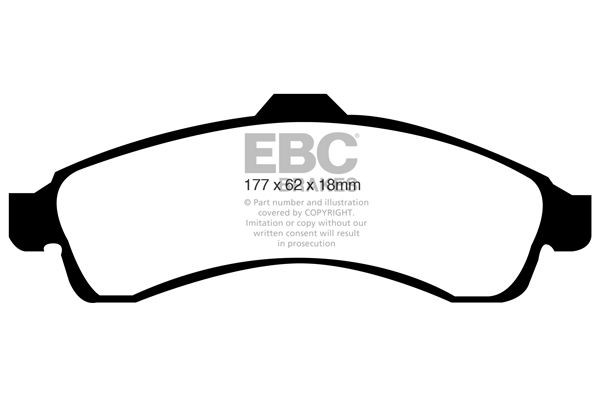 EBC Brakes Bremseklodser Varenummer: DP61618 billige