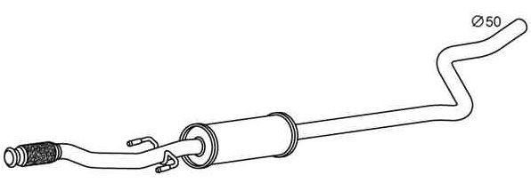 VEGAZ Middle silencer Article number: CS-362 cheaply