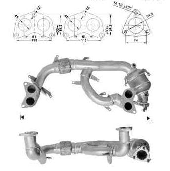 VEGAZ Catalytic converter Article number: SAK-925 cheaply