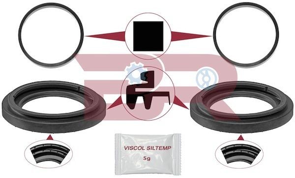 BOTTO RICAMBI Repair Kit, brake caliper Article number: BRFR2075 cheaply