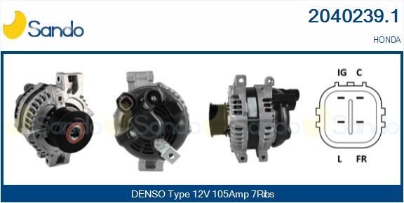 SANDO Alternator Article number: 2010021.1 cheaply