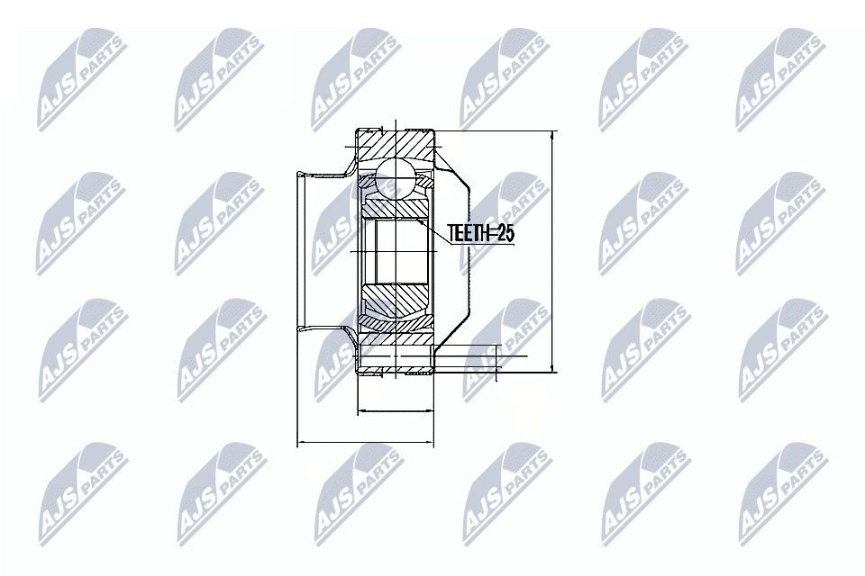NTY Joint kit, drive shaft Article number: NPW-FT-001 cheaply
