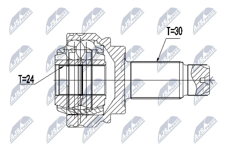 NTY Joint kit, drive shaft Article number: NPZ-BM-012 cheaply