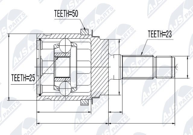 NTY Joint kit, drive shaft Article number: NPZ-HD-048 cheaply