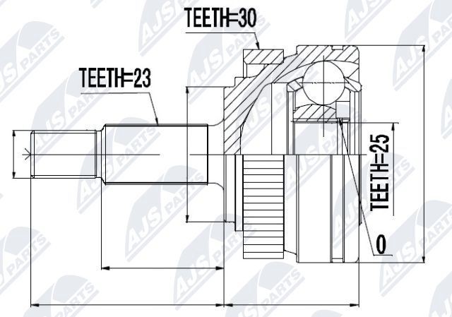 NTY Joint kit, drive shaft Article number: NPZ-RE-011 cheaply