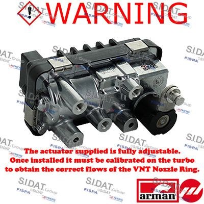 SIDAT 48.1070AS Täiturseade, turboülelaadur 300 3.0 V6 CRD 211 HP Diisel
