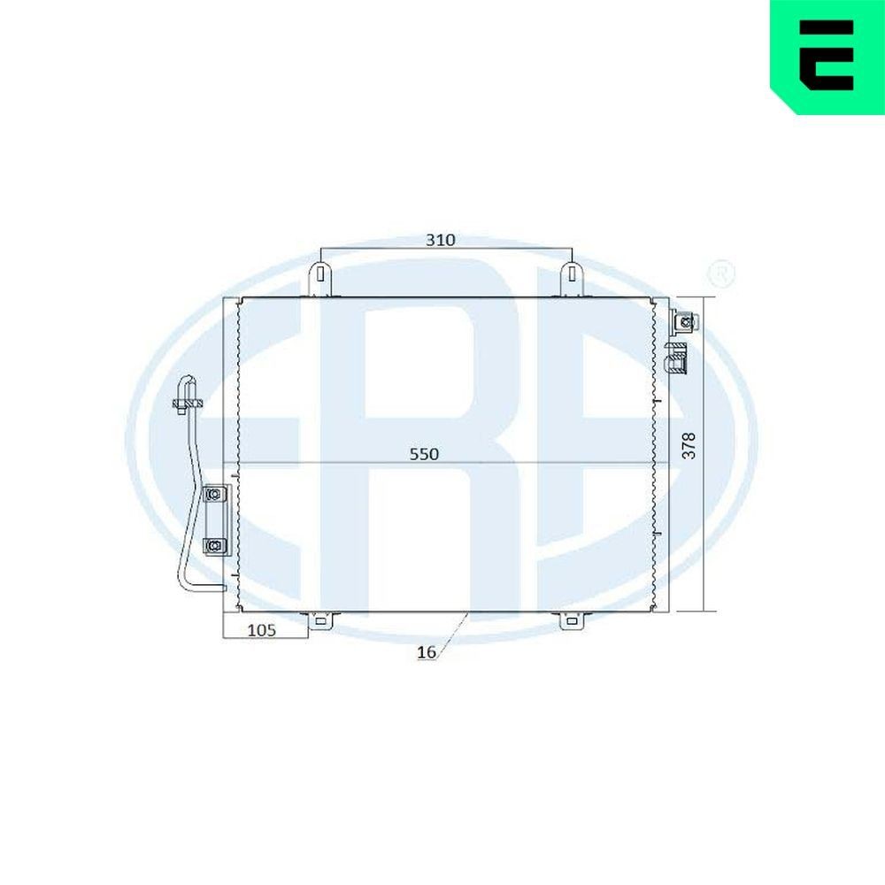 ERA Air conditioning condenser Article number: 667214 cheaply