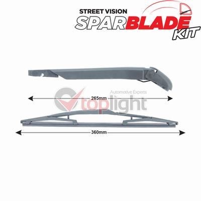 AE TOPLIGHT TRA-F2Q1 Sasa ramienka stierača, čistenie okien QUBO 1.3 D Multijet (225CXB1A, 225AXB1A, 225CXB11, 225AXB11,... 75 HP nafta