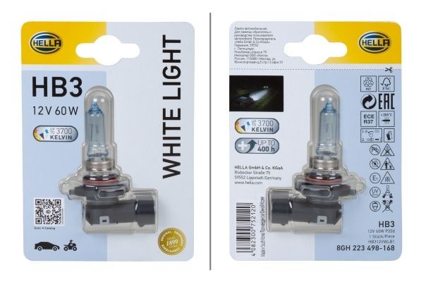 HELLA Bulb, fog light Article number: 8GH 223 498-168 cheaply