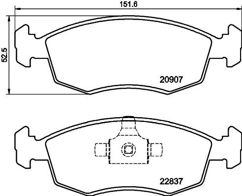 MINTEX Brake pad set Article number: MDB4007 cheaply