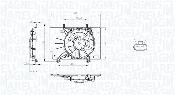 MAGNETI MARELLI Radiaatori ventilaator Artikli number: 069422734010 soodsalt