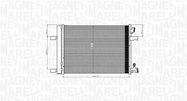 MAGNETI MARELLI Air conditioning condenser Article number: 350203769000 cheaply