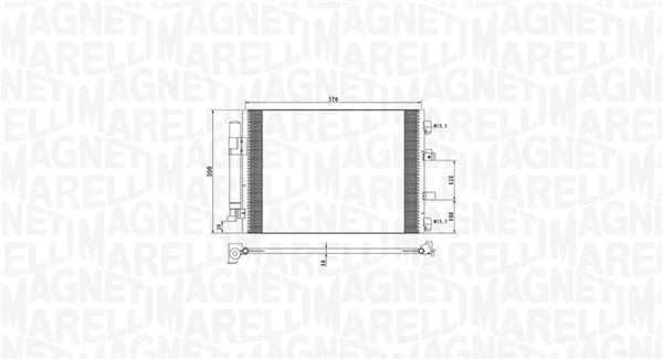 MAGNETI MARELLI Air conditioning condenser Article number: 350203773000 cheaply