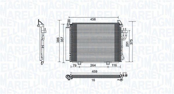 MAGNETI MARELLI Kondensaator, kliimaseade Artikli number: 350203790000 soodsalt