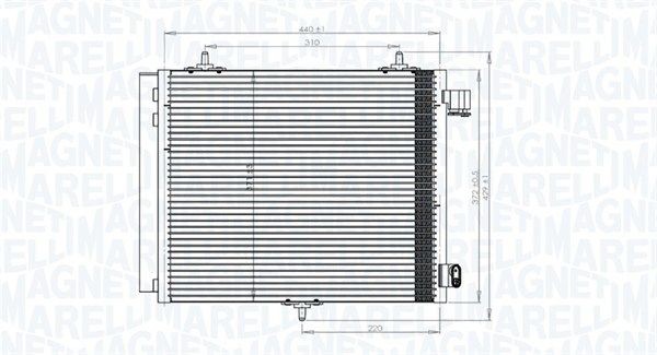 MAGNETI MARELLI Kondensaator, kliimaseade Artikli number: 350203818000 soodsalt