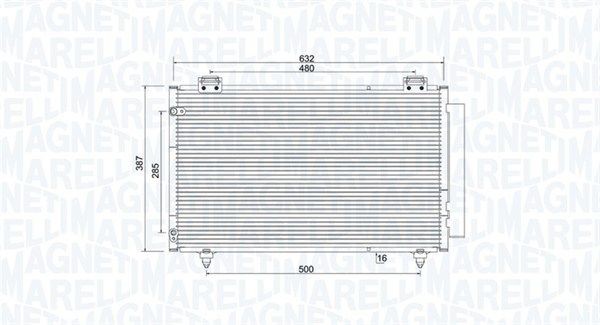 MAGNETI MARELLI Kondensaator, kliimaseade Artikli number: 350203925000 soodsalt