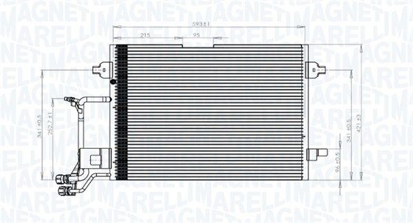 MAGNETI MARELLI Kondensaator, kliimaseade Artikli number: 350203942000 soodsalt