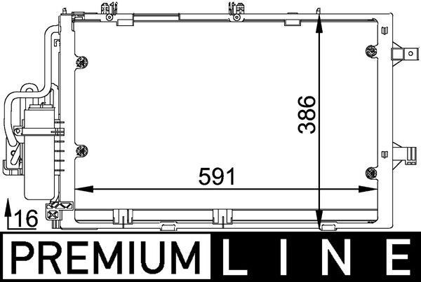 MAHLE ORIGINAL Kondensaator, kliimaseade Artikli number: AC 308 000P soodsalt