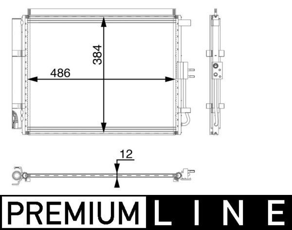 MAHLE ORIGINAL Air conditioning condenser Article number: AC 49 000P cheaply