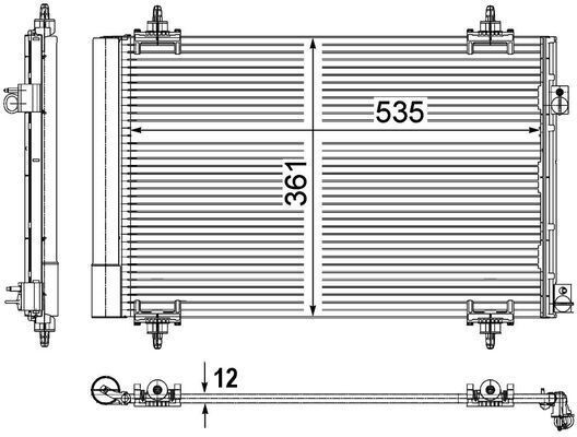 MAHLE ORIGINAL Kondensaator, kliimaseade Artikli number: AC 587 000P soodsalt