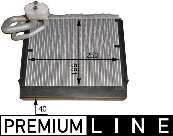 MAHLE ORIGINAL Air conditioning evaporator Article number: AE 106 000P cheaply