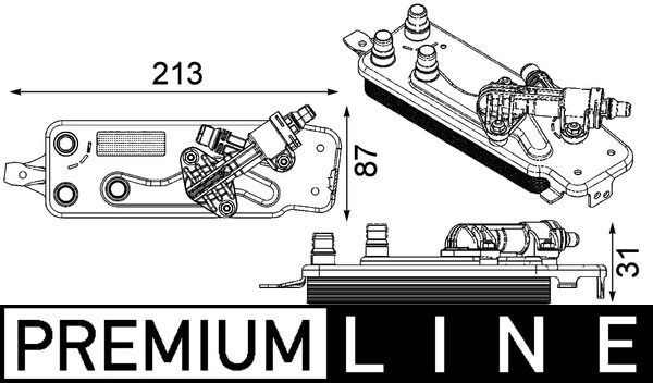 MAHLE ORIGINAL Õliradiaator, automaatkast Artikli number: CLC 90 000P soodsalt