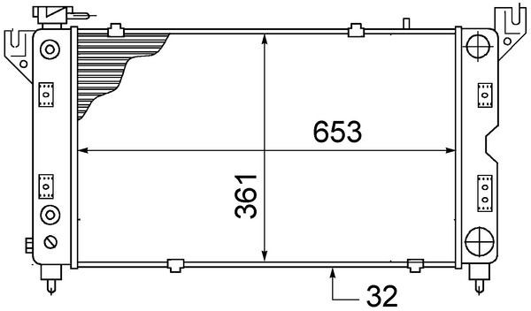 MAHLE ORIGINAL Radiaator, mootorijahutus Artikli number: CR 1426 000S soodsalt