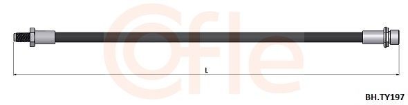 COFLE Brake hose Article number: BH.VK020 cheaply