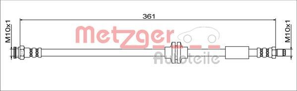 METZGER Brake hose Article number: 4111779 cheaply