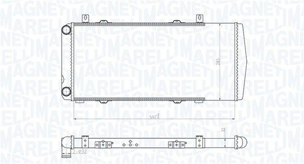 MAGNETI MARELLI Radiator, racire motor număr articol: 350213180100 ieftin