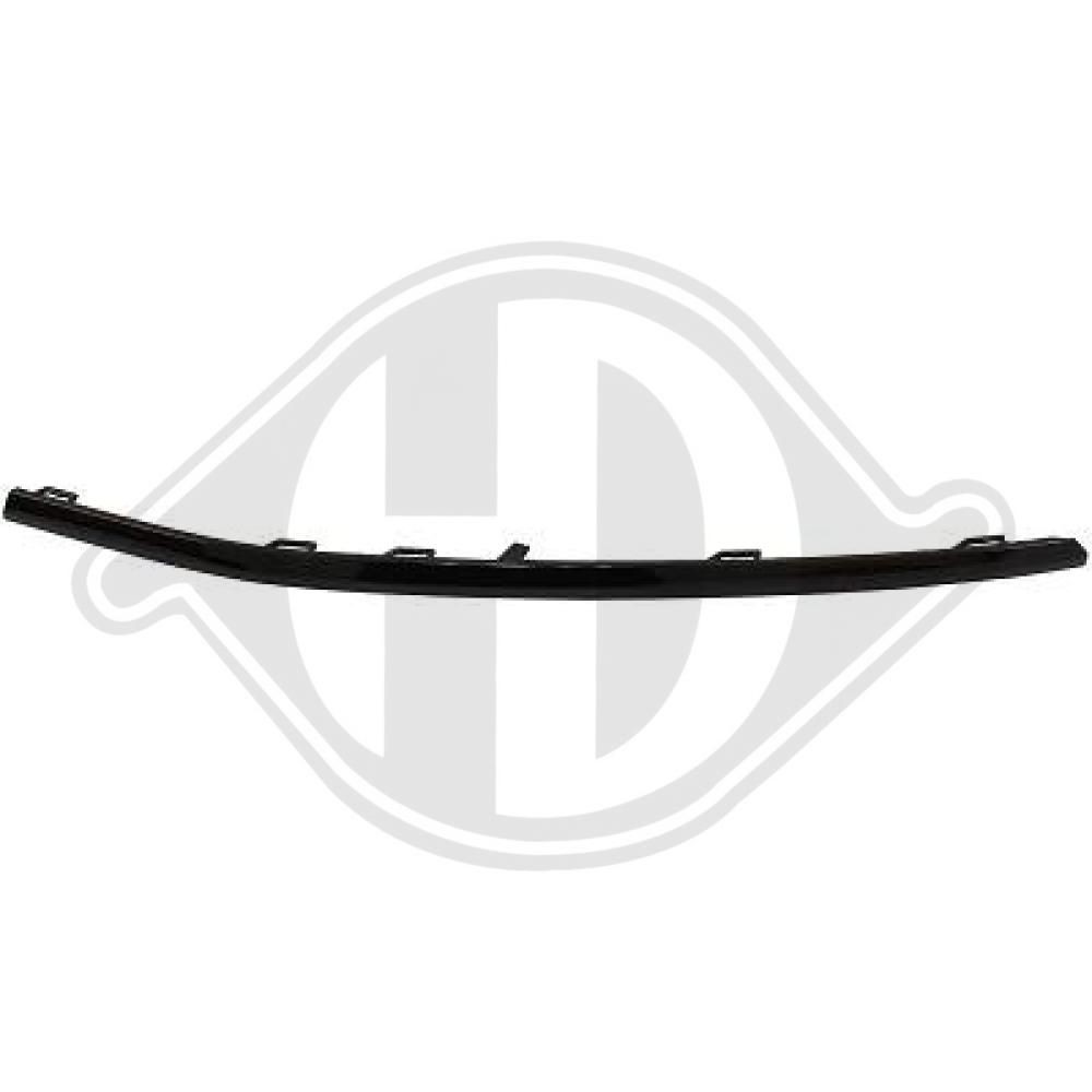 DIEDERICHS 2297032 Bumper moulding TOURAN 2.0 TDI 122 PS Diesel
