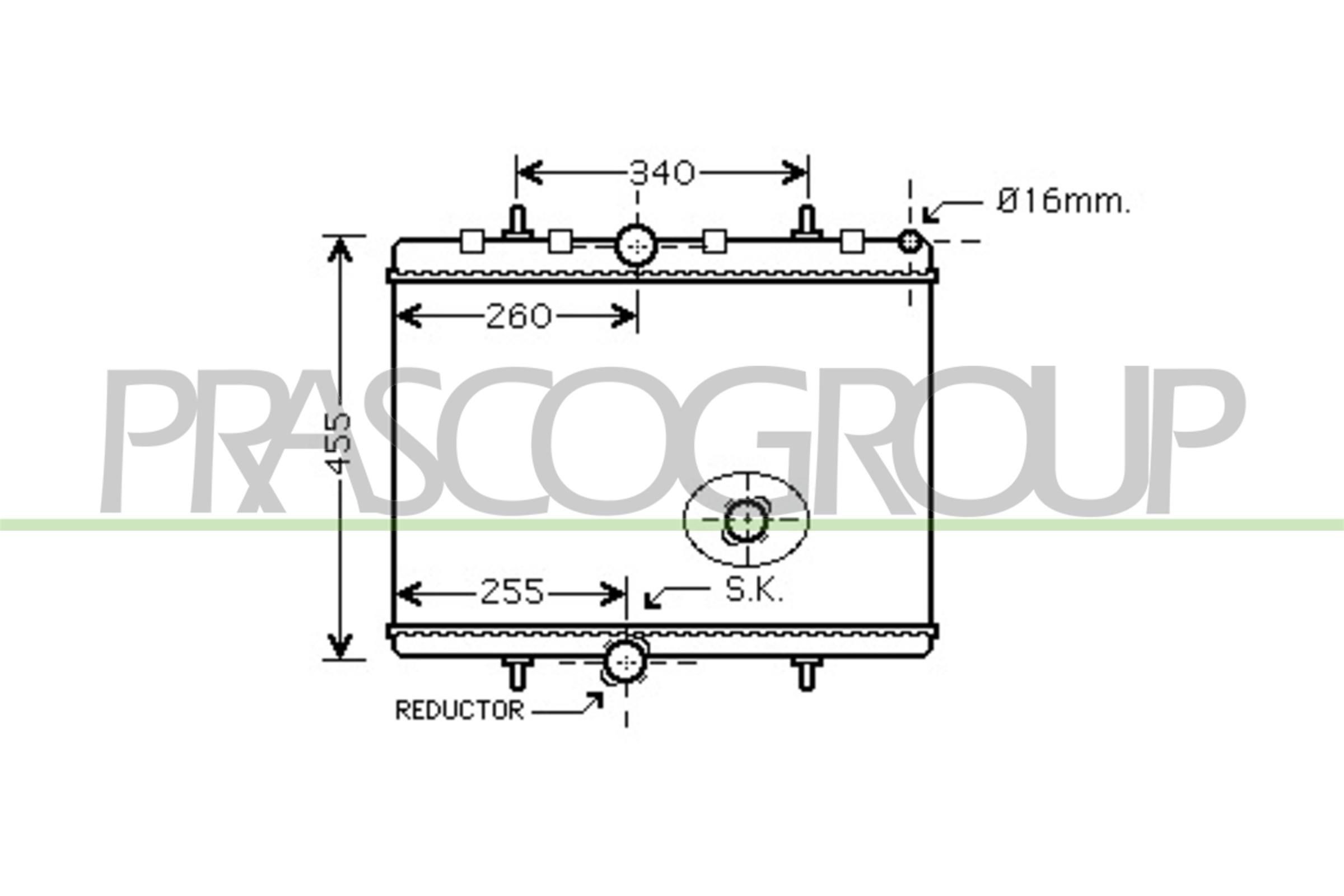 PRASCO Radiateur du moteur UGS: CI942R002 à bon prix