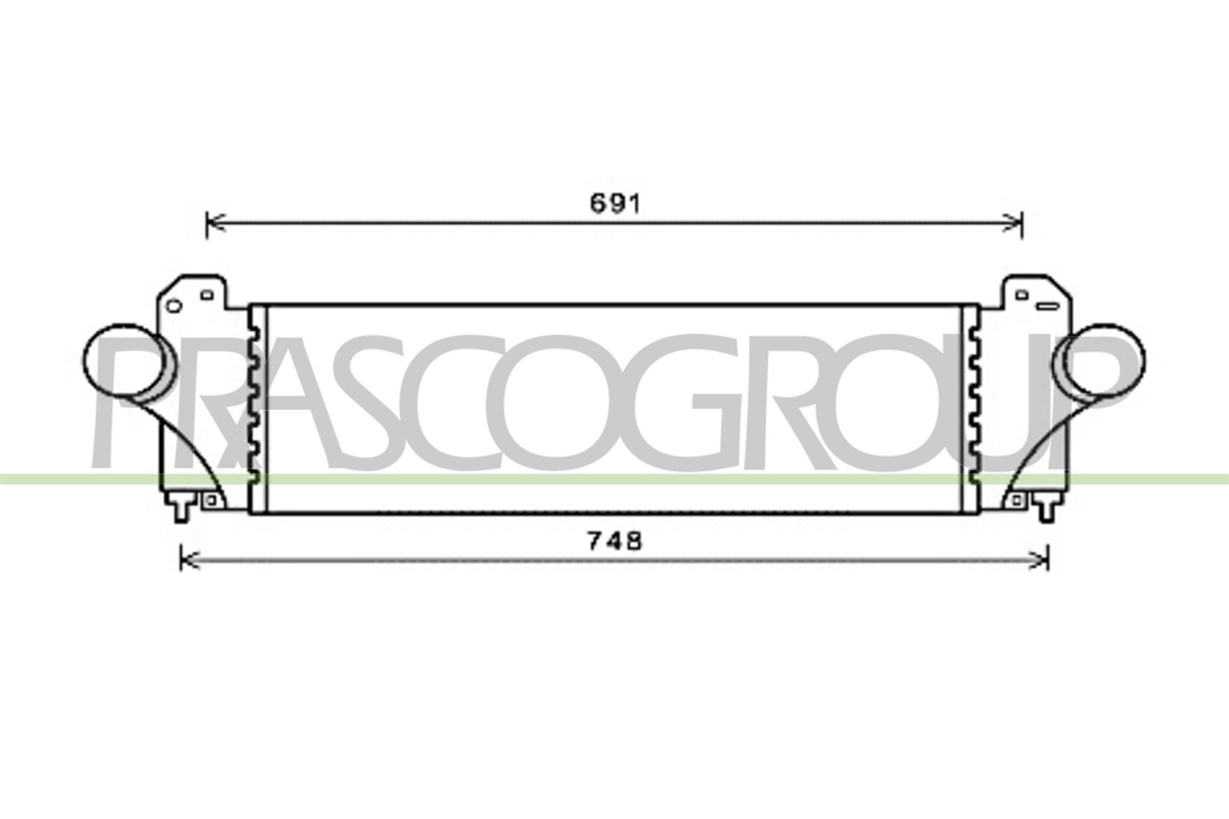 PRASCO Intercooler Article number: FT929N001 cheaply