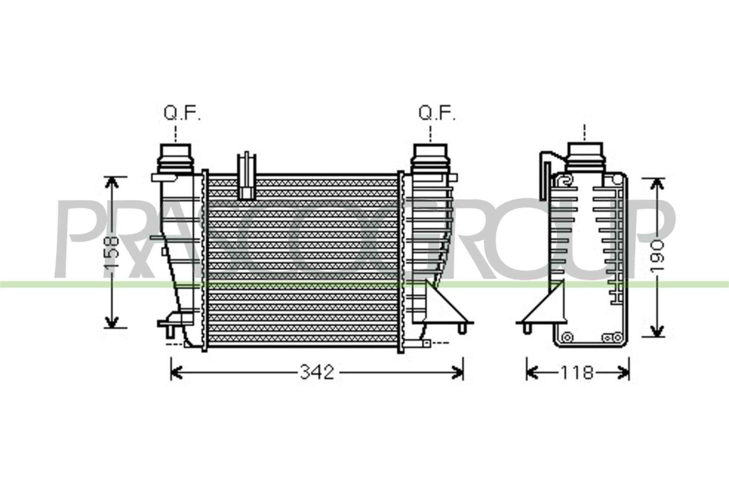 PRASCO Intercooler Article number: RN308N002 cheaply