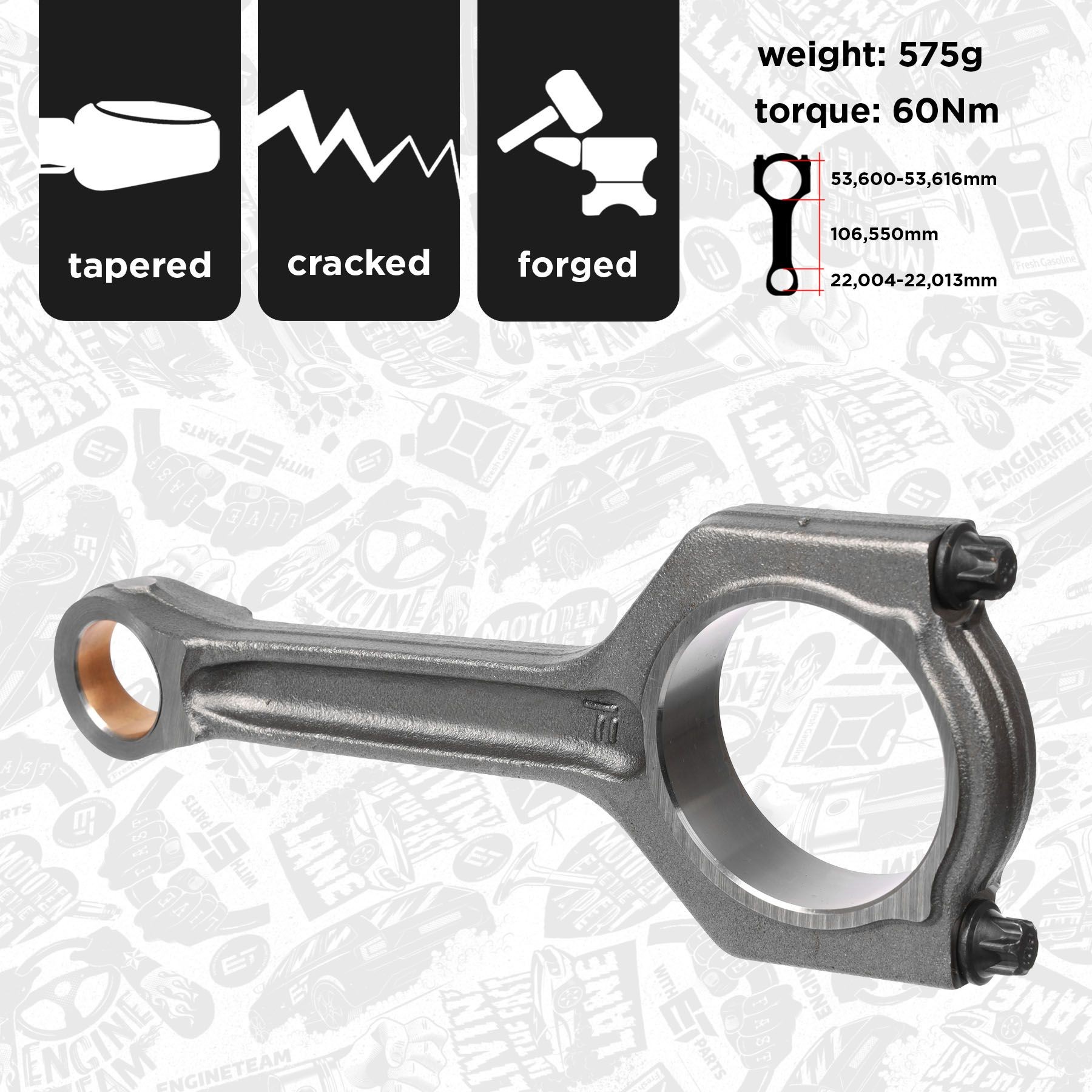 ET ENGINETEAM OM0046 Connecting Rod 7 Series ActiveHybrid 7 354 PS Petrol/Electro 2015