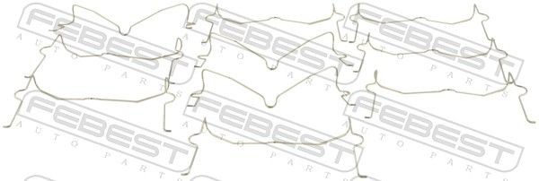 FEBEST Fjeder, skivebremseklodser Varenummer: 0103-004-PCS10 billige
