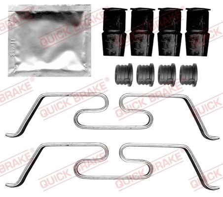 QUICK BRAKE 109-0086 Lisakomplekt, ketaspiduriklotsid PASSAT 1.4 TSI 4motion 150 HP Bensiin