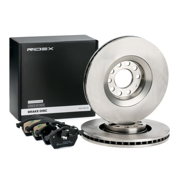 RIDEX Brake discs and pads set Article number: 3405B0392 cheaply