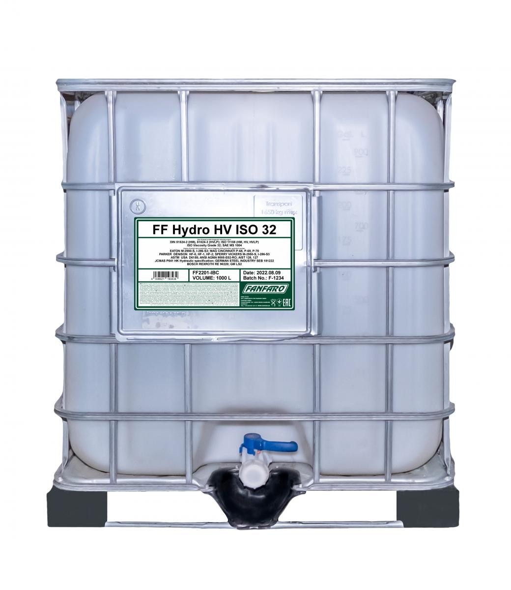 FANFARO Hydraulikolie HYDRO HV Varenummer: FF2201-IBC billige