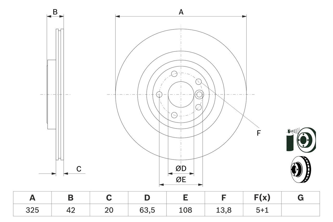 BOSCH Brake disc Article number: 0 986 479 E61 cheaply
