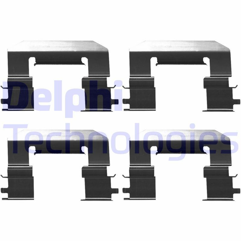 DELPHI LX0675 Lisakomplekt, ketaspiduriklotsid i30 1.6 MPI 131 HP Bensiin